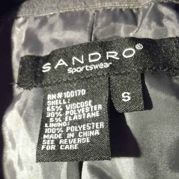 Sandro Sportswear Jackets & Coats Sandro Sportswear Jacket Dark